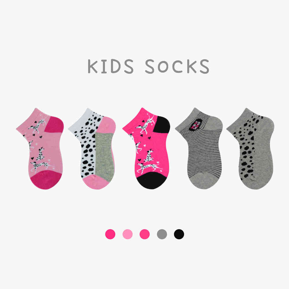 6 пар носков с низким вырезом Gog из хлопка в пятнистый цвет для девочек